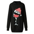thumbnail image 6 of jsaierl Womens Sweatshirt Dress Christmas Long Sleeve Winter Dresses Holiday Glass Graphic Hoodies Shirt Dress New Years Eve Dresses Christmas Gift for Teen Girls, 6 of 6