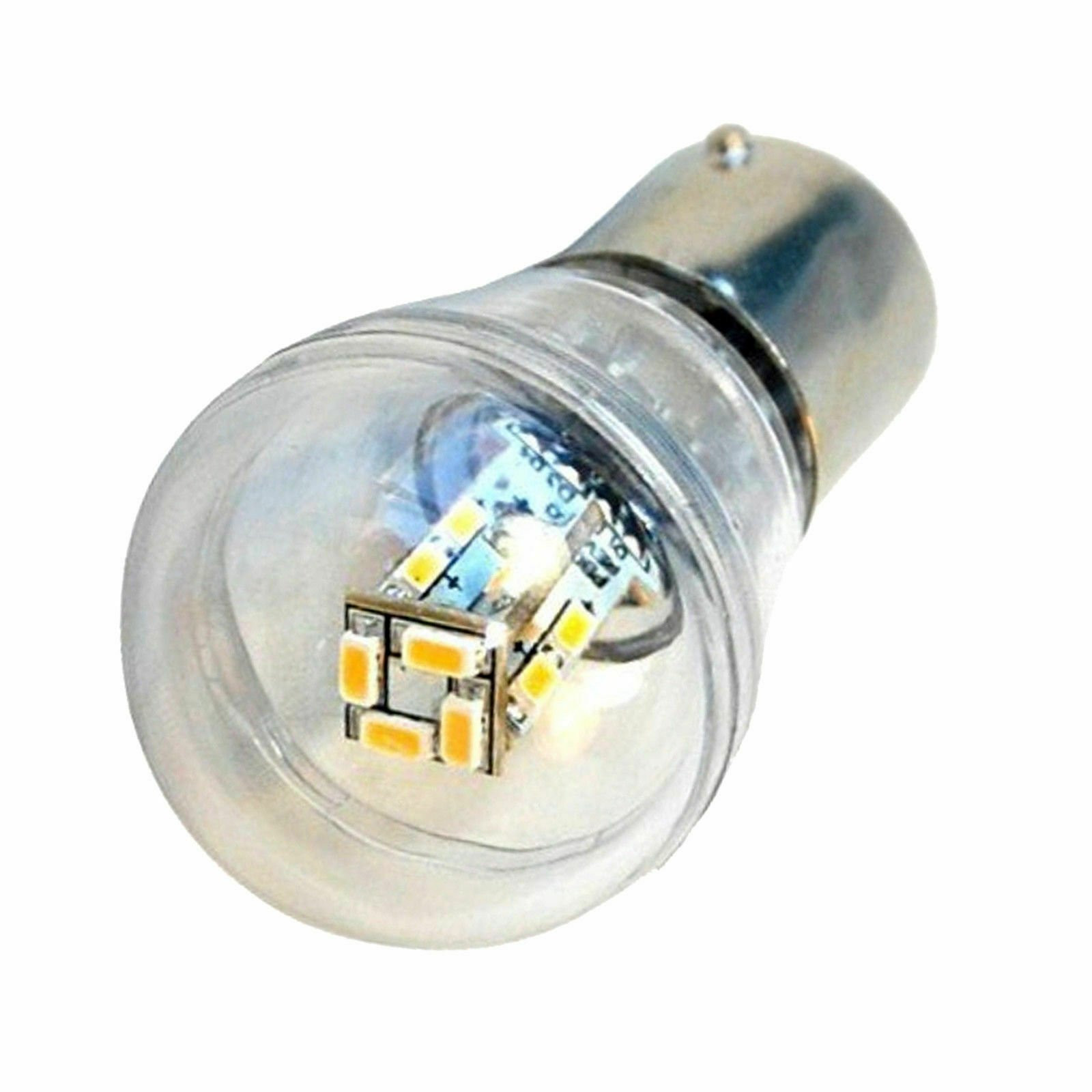 HQRP Waterproof BA15s Base 16 LED SMD335 Bulb Cool White for