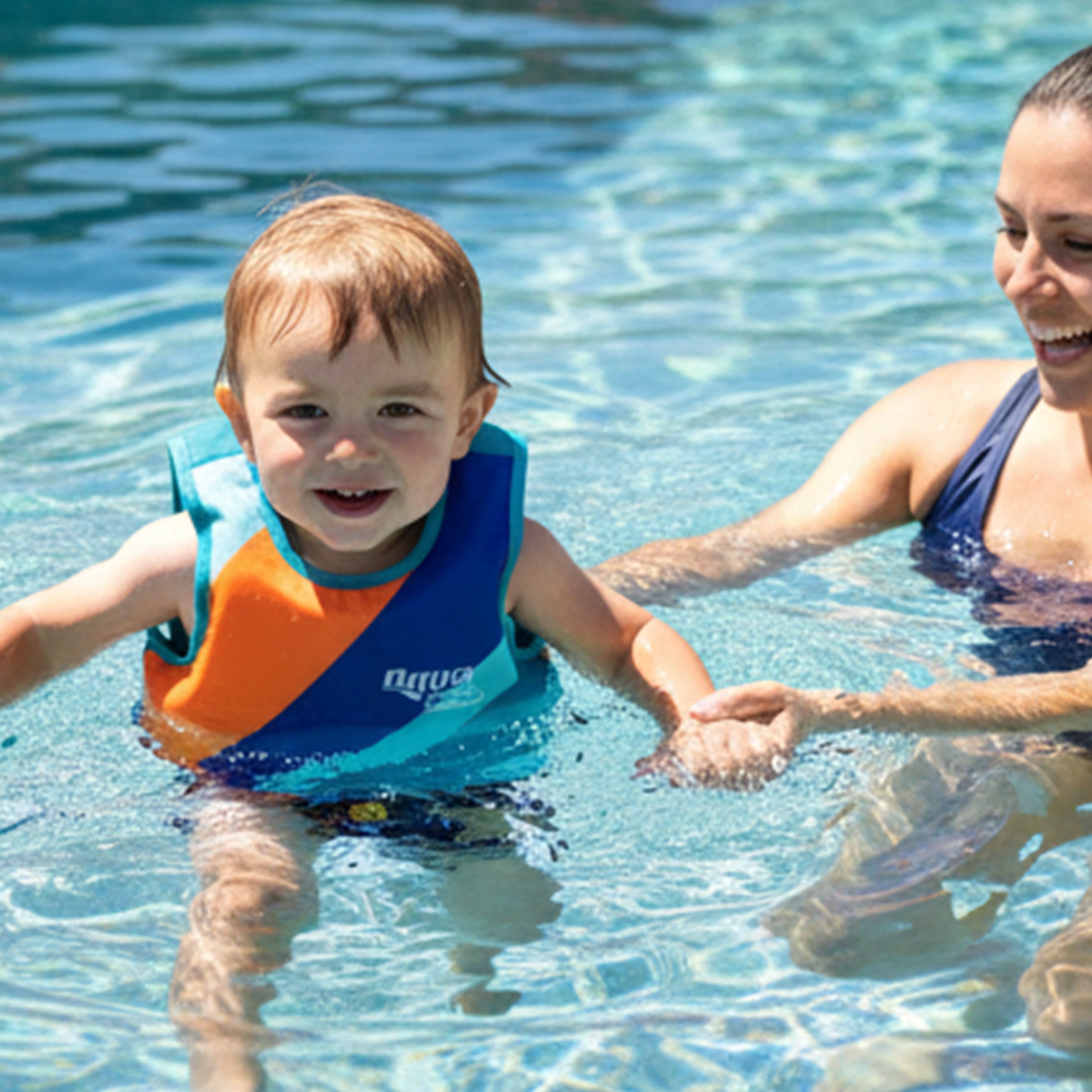 Aqua SwimSchool Swim Training Vest, Ages 2-4 Years, 25-37 lb, Blue
