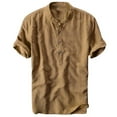 thumbnail image 2 of OUSITAID Chemise en Coton Dégradé Teintée à Col Frais et Respirant pour Homme Été, 2 of 3