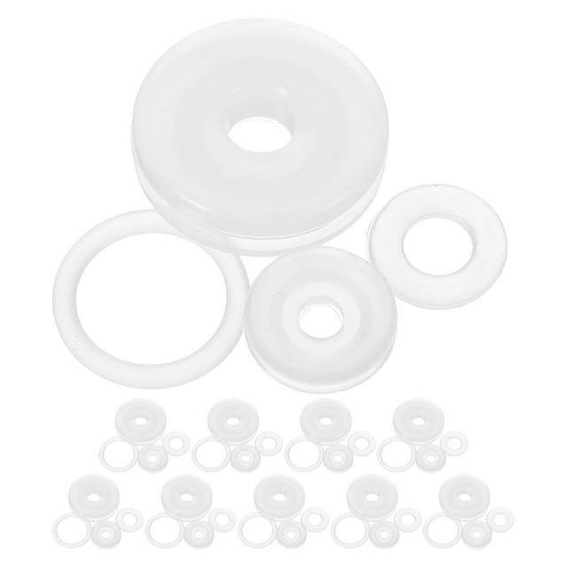 10 Sets Universal Replacement Valve Sealer Ring Durable Silicone Valve Gasket for Pressure Cooker