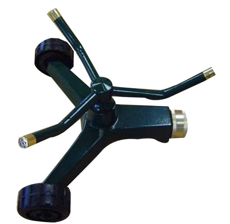 Orbit Metal 3-Arm Rotating Lawn Sprinkler, Garden Water Hose Watering 58257N by Orbit