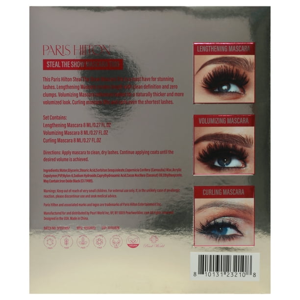 Paris Hilton Cosmetics Steal The Show Mascara Trio , 3 Pc 0.27oz