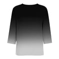 thumbnail image 4 of 3/4 Sleeve Womens Tops V Neck T-Shirts Spring 2026 Dressy Casual Blouses Black S, 4 of 5