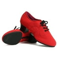thumbnail image 6 of Leesechin Latin Dance Shoes Women Ballroom Tango Party Oxford Mid Heel Mesh Dancing Shoes, 6 of 6