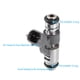 thumbnail image 3 of 4uds IPM018 Combustible Inyector para Peugeot 206 207 307 1007 1.4L 2003 -08, 3 of 8