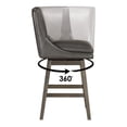 thumbnail image 4 of OSP Home Furnishings Allingham Bar Stool Swivel, Pewter, 4 of 8