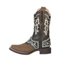 thumbnail image 3 of Men's Rodeo Leather Embroidered Saddle Western Cowboy Boots 'El General' 51117, 3 of 10