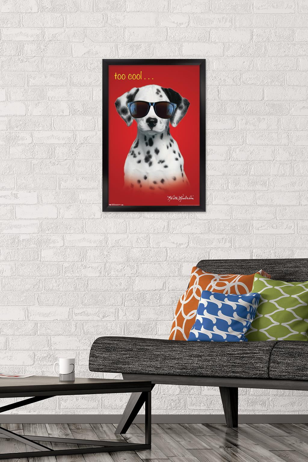 Keith Kimberlin - Dalmatian Puppy - Too Cool Wall Poster, 14.725" x 22.375", Framed