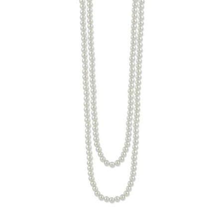 TAZZA WOMEN'S 10MM WHITE FAUX PEARL LONG NECKLACE #N114110674
