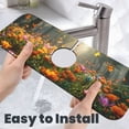 thumbnail image 6 of Kdxio Butterflies In Flower Field Pattern Non-Slip Diatom Mud Faucet Drain Pad,Self Absorbent Mat for Kitchen Sink for Variety Kitchen & Bathroom Countertops, 6 of 7