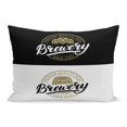 thumbnail image 1 of BOSDECO Brewery Hand Written Lettering Label Badge Hop and Wooden Pillowcase Pillow Cover Cushion Case 20x30 inch, 1 of 1