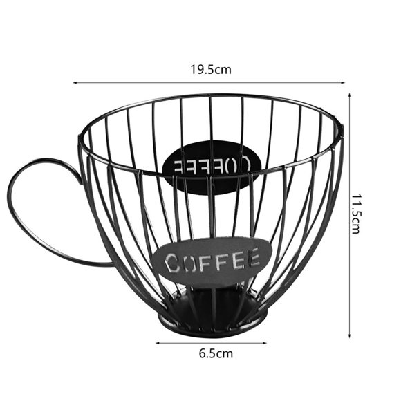 Coffee Pod Holder and Organizer Mug Large Capacity coffee pod holder coffee Coffee Storage Carousel Holder Coffee Capsule Organizer K Cup Storage Basket