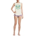 thumbnail image 2 of Grayson Social Women's and Women's Plus Graphic Tank Top and Sleep Shorts, 2-Piece Pajama Set, 2 of 5