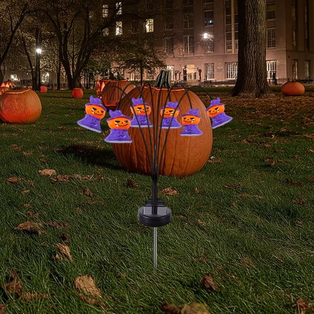 Luces Led Solares para Exteriores, Ideales para Decoraciones de Halloween y para Iluminar El Jardín.
