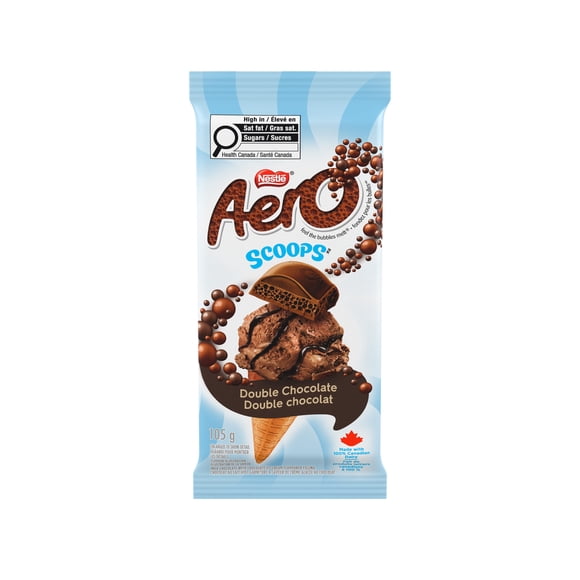 AERO Scoops Double choco, choco au lait, garnit. arom. à la crème glacée choco