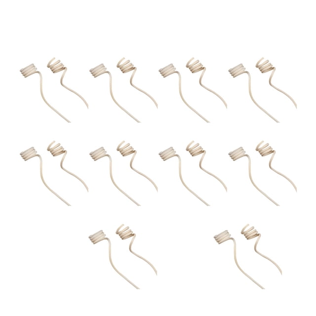 MasteelfCA 20pcs Rattan Reed Sticks Spiral Head Natural Fragrance Roll Reed Diffuser Aroma Oil Diffuser Rattan Sticks (Light Yellow)