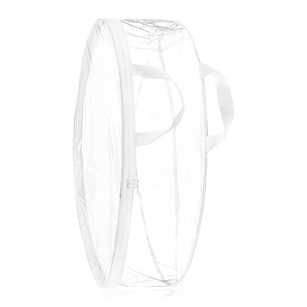 Wosthever Bolsas de de Navidad, soporte de guirnaldas transparente, contenedor de almacenamiento, decoraciones, coronas de temporada de plástico Almacenamiento y organización del hogar 30 pulgadas