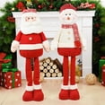 thumbnail image 4 of Muñeco de nieve de gran tamaño, muñeco de Papá Noel, decoración navideña para el hogar, juguetes retráctiles, regalo de Año Nuevo, adorno para festival de Navidad, 4 of 5