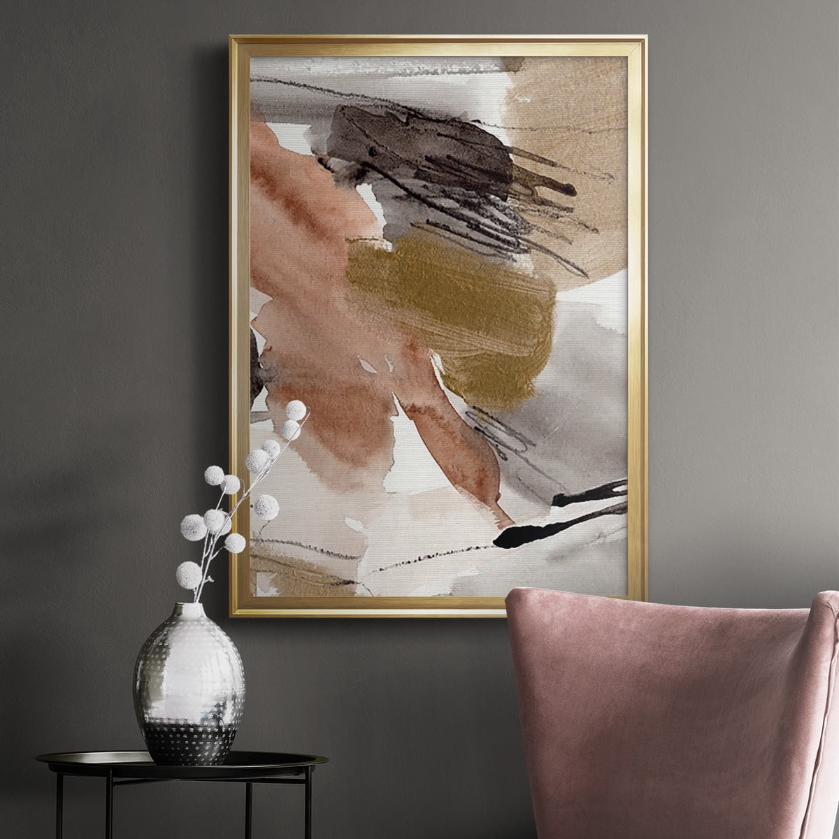 Antique Gold II Premium Framed Print, in Gold, Black, or Silver - Ready to Hang