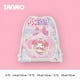 thumbnail image 1 of Bolsa de tela pequeña con cordón de la familia Sanrio con dibujos animados, bolsa de almacenamiento para artículos diversos para estudiantes, bolsa de cosméticos, bolsa de lavado portátil, 1 of 1