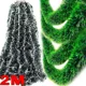 thumbnail image 2 of Guirnalda de cinta de caña blanca y verde para Navidad de 2 m, adornos colgantes para árbol de Navidad, cintas, oropel, decoración para bodas, fiestas y el hogar, 2 of 5