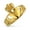 Gold-Tone, variant on Unisex Friendship Couples Promise Celtic Heart Claddagh Ring Stainless Steel