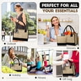 thumbnail image 3 of Set de 4 arpilleras de yute Sweetude con bolsa de maquillaje de lona, 3 of 6