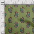 thumbnail image 1 of oneOone Georgette Viscose Fabric Paisley Block Printed Craft Fabric BTY 42 Inch Wide, 1 of 4