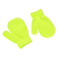 thumbnail image 4 of SGFCWSX Kids Snow Gloves Winter Knit Full Finger Daily Use Mittens for Boys Girls Warm Fleece Lined Gloves Yellow Free Size, 4 of 6