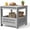 Grey, variant on SENYUM Upgrade Outdoor Side Table with Storage, 15.6" Square Resin Patio End Table, Weatherproof Rustproof Balcony Backyard Poolside Small Table