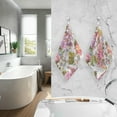 thumbnail image 6 of Floral Bird Vintage Towels 2 Piece Washcloth Hand Towels, Highly Absorbent Towels for Bathroom, Hotel, Gym and Spa 28 X 16 Inches, 6 of 7