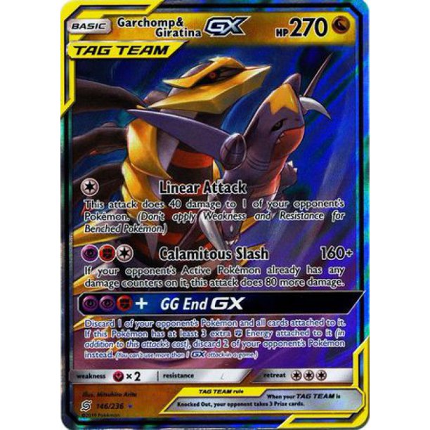 Pokemon Unified Minds Garchomp & GiratinaTag Team GX 146