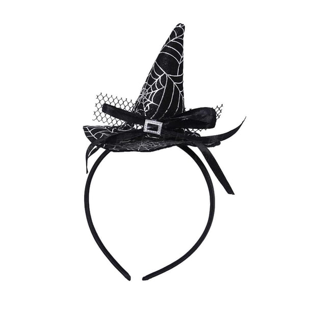 Sombrero de fiesta de Brujas, diadema de bruja de Halloween, sombrero de bruja puntiagudo, decoración de Halloween para niños y adultos Fivean unisex
