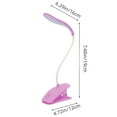 thumbnail image 3 of USB-Powered Clip-On LED Desk Lamp with Flexible Gooseneck, Eye-Caring Reading Light for Office Home Bedroom, Adjustable Clamp Night Light for Study Video Conference Dorm, 3 of 6