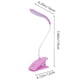 thumbnail image 3 of Lámpara de escritorio con clip y carga USB - Luz de lectura LED, lámpara portátil de noche en la mesilla con clip resistente y cuello de gallina flexible, azul/rosa/blanco, 15x10x6,5cm, 3 of 6