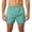 #0467-Green, variant on Men Summer Plaid Shorts Classic Gingham Pattern Button Front Drawstring Waist Breathable Beach Board Shorts for Young Men