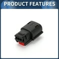thumbnail image 6 of Unique Bargains 3 Pin Ignition Coil Waterproof Connector Plug Female Wire Terminal Connector for Ford for Mazda 1 Set, 6 of 6