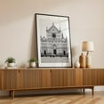 thumbnail image 2 of Basilica di Santa Croce, Firenze 01 B&W - Florence Tuscany Italy Photography Black Framed Wall Art Print 16 x 24 inches, 2 of 8