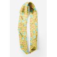 thumbnail image 2 of Bimba Yellow Leaves & Floral Pure Silk Printed Head Bandanas Summer Neck Wrap Scarf 40 x 40 Inches, 2 of 6