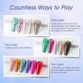 thumbnail image 2 of Set de esmaltes de uñas en gel con purpurina ROSALIND, 12 colores, 5 ml, 2 of 9