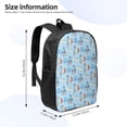thumbnail image 2 of Disketp Cartoon Rocket With Space School Backpack, Lightweight Basic Middle School Bookbags 17 Inch Casual Daypack for Student College, Travel or Outdoor, 2 of 6