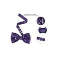 thumbnail image 3 of INSPIRE CHIC Accessoires de Nœud Papillon pour Homme Sangle Ajustable Formel Uni Smoking Pré-Noué Violet Foncé, 3 of 5