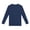 Navy, variant on Asxite Toddler Tshirt Solid Color Long Sleeve Crew Neck Sun Protection Breathable Active Summer Tops 5-14Y