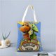 thumbnail image 2 of Dinosaur Train Bolso de tela con estampado de lienzo para mujer, bolsa de compras reutilizable y estética, con cremallera interior, regalo para mujer,40*45cm., 2 of 6