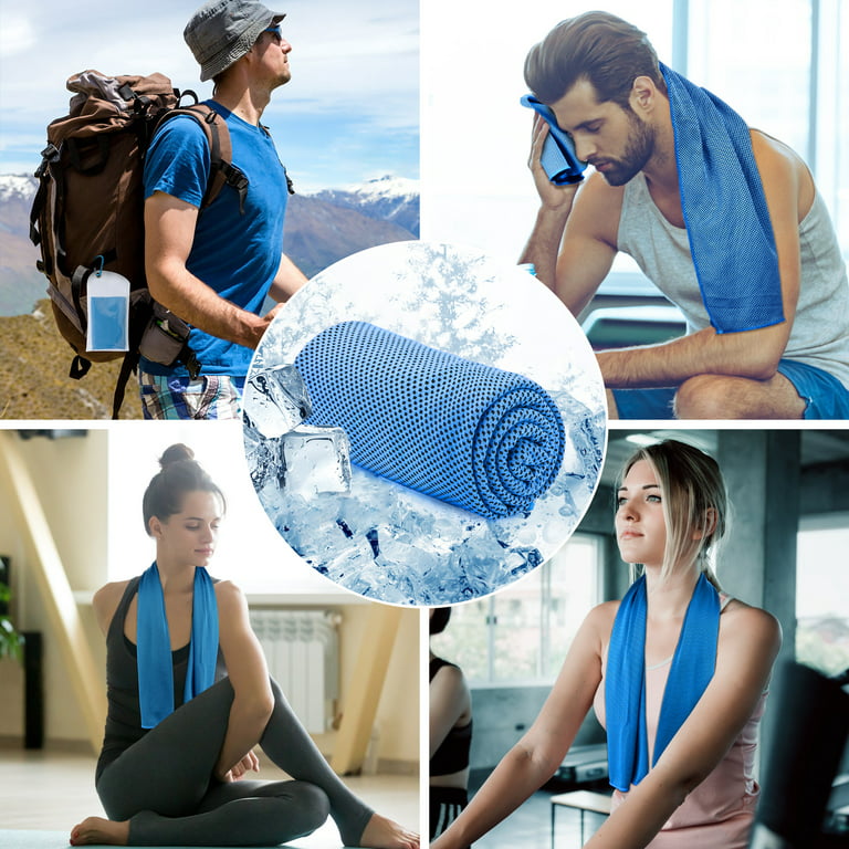 24 Packs Cooling Towel, Cooling Towels for Neck and Face Cool Towel for Fitness Sports Towel, Size: 40 x 12
