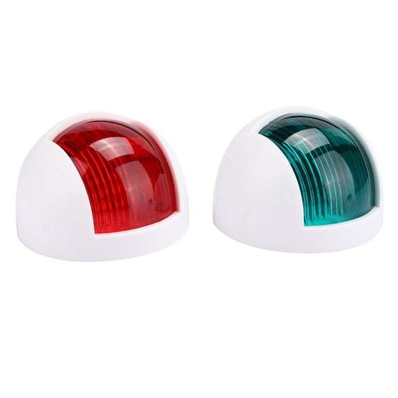 Boat Sidelight,2Pcs Signal Lamp Red Marine Navigation Light Yacht Lamp Sturdy Construction