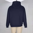 thumbnail image 6 of Men's Hoodies Sherpa Fleece Lined Sweatshirt Winter Casual Warm Drawstring Plain Hooded Pullover Sweater (3XL, Navy #A), 6 of 7