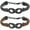 Black+Brown, variant on Infinity Genuine Leather Keepsake Memorial Bangle Urn Bracelet Cremation Bracelet for Women Men