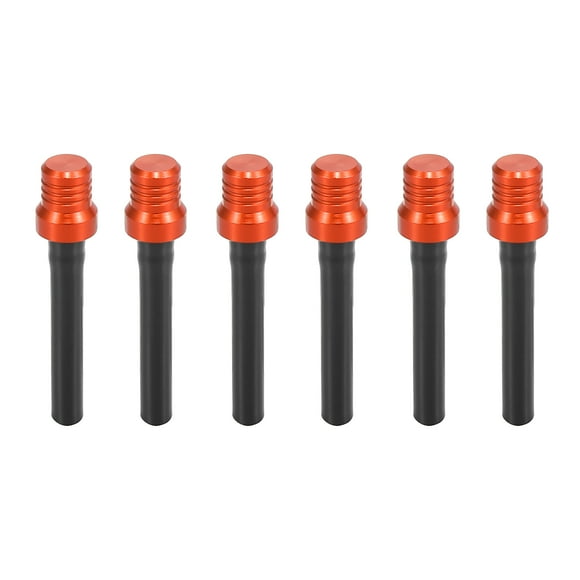 Unique Bargains 6pcs Black ATV Dirt Bike Universal Gas Fuel Tank Cap Cover Air Vent Hose Tube Tank Breather Valve Tube